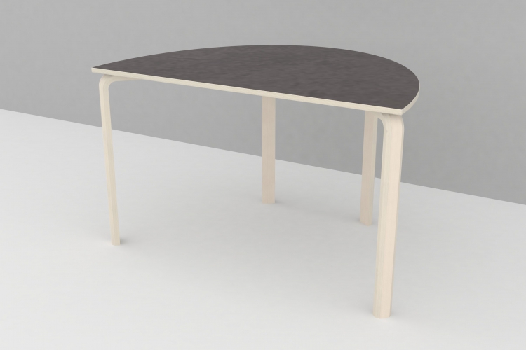 Borde med linolium - halv bue 80x120cm - Billede 7