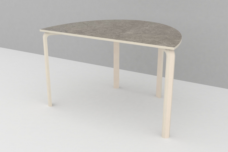 Borde med linolium - halv bue 80x120cm - Billede 6