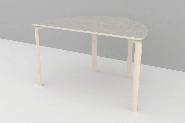 Borde med linolium - halv bue 80x120cm - Billede 5