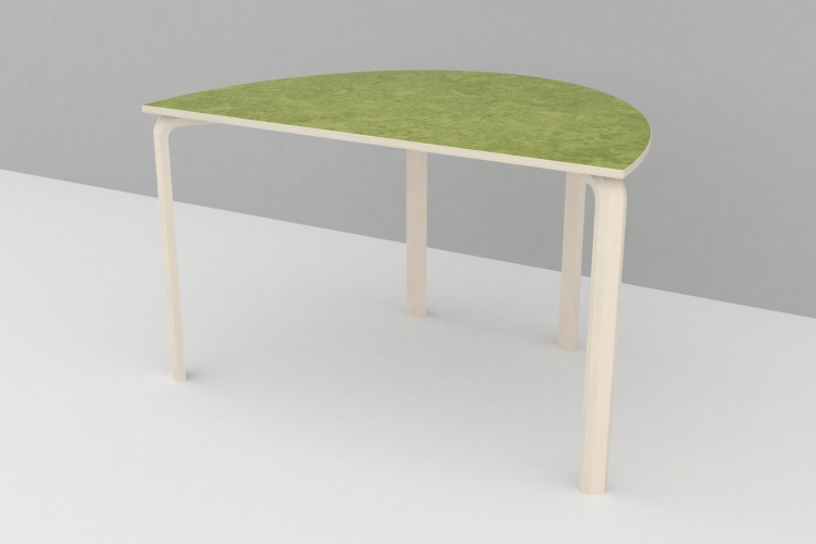 Borde med linolium - halv bue 80x120cm - Billede 4