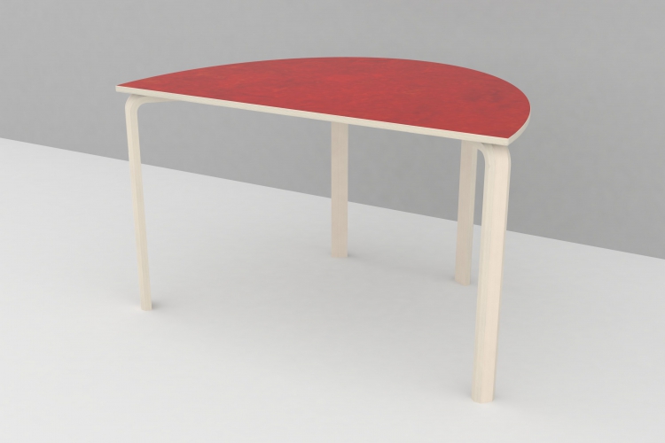 Borde med linolium - halv bue 80x120cm - Billede 3